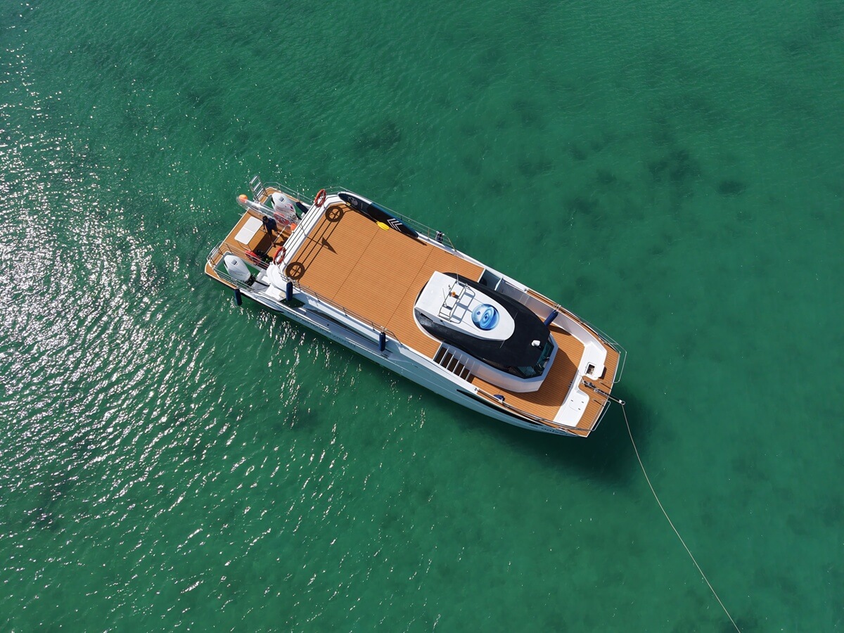 Ausfluege KhaoLak Phang Nga Sunset Cruise Luxus Katamaran KhaoLak Adventures Katamaran